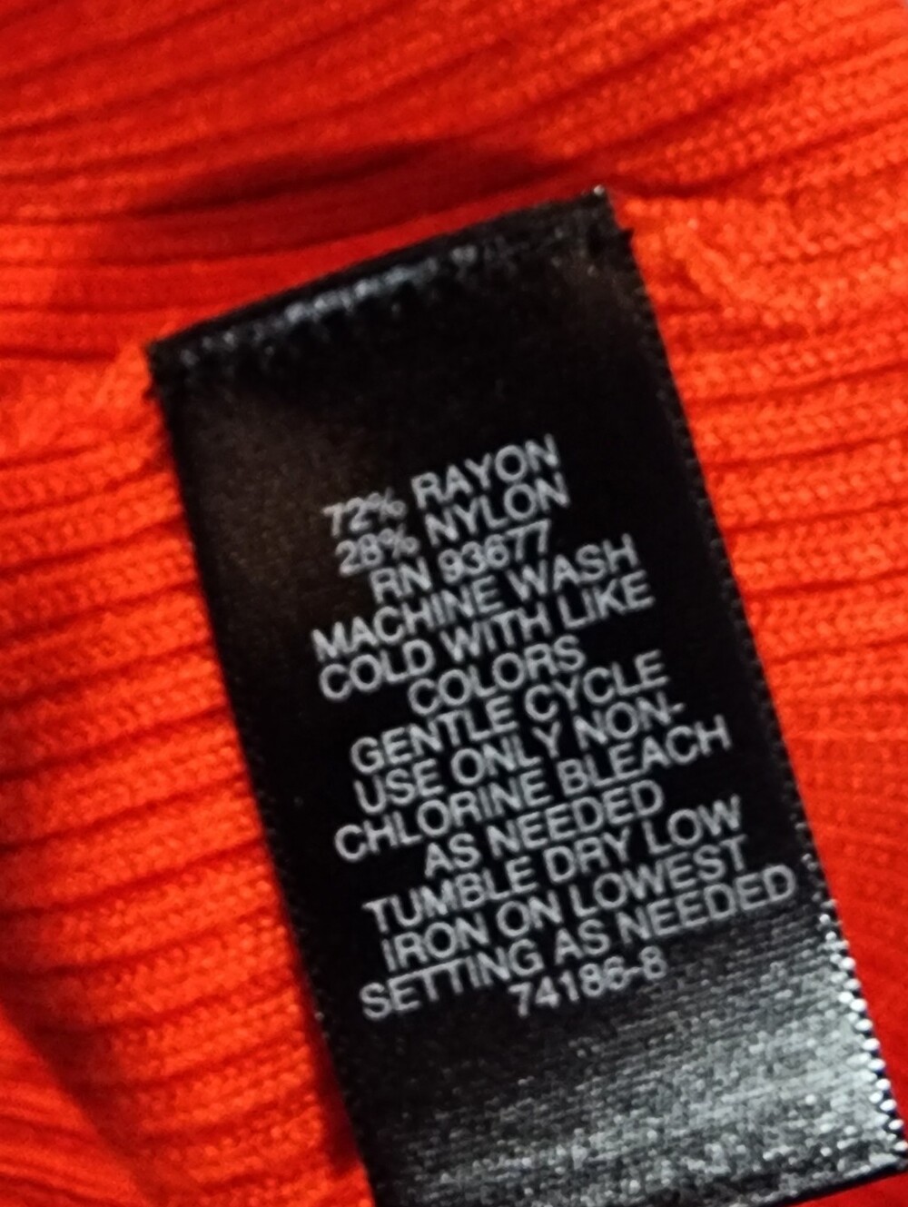 BOLD elements Ribbed Knit Top in Red - Picture 6 of 6